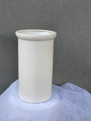 White matte vase