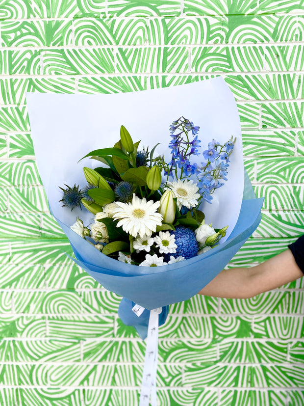 Blue designers choice bouquet
