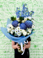 Blue designers choice bouquet